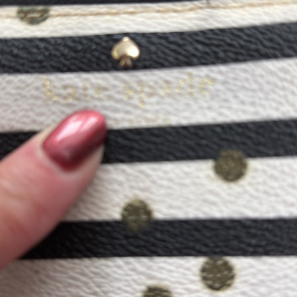 Kate Spade Black and White Striped Wallet - Picture 12 of 12